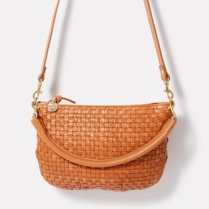 Clare V Petit Moyen Natural Woven Checker